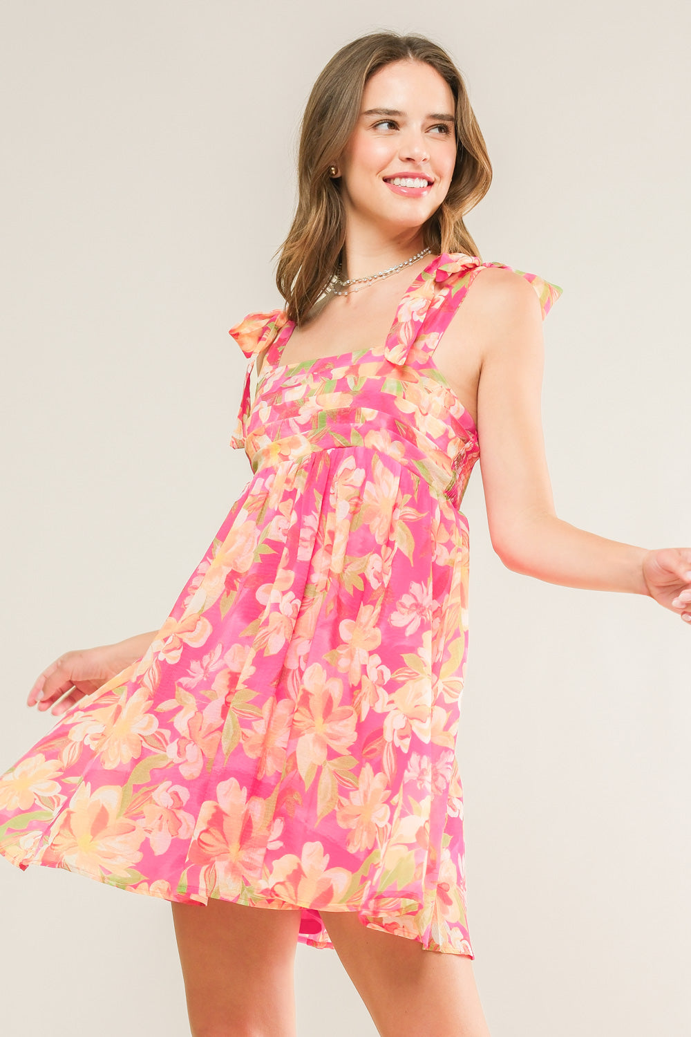 Talk of the Town Woven Mini Dress