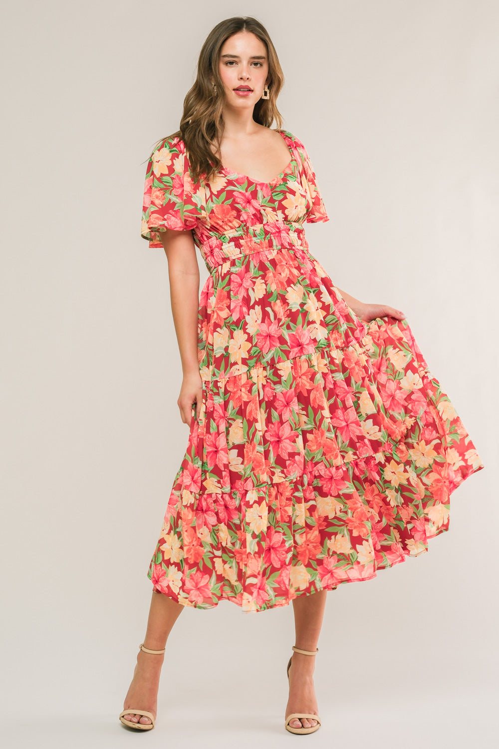 Love Is Blooming Midi Dress