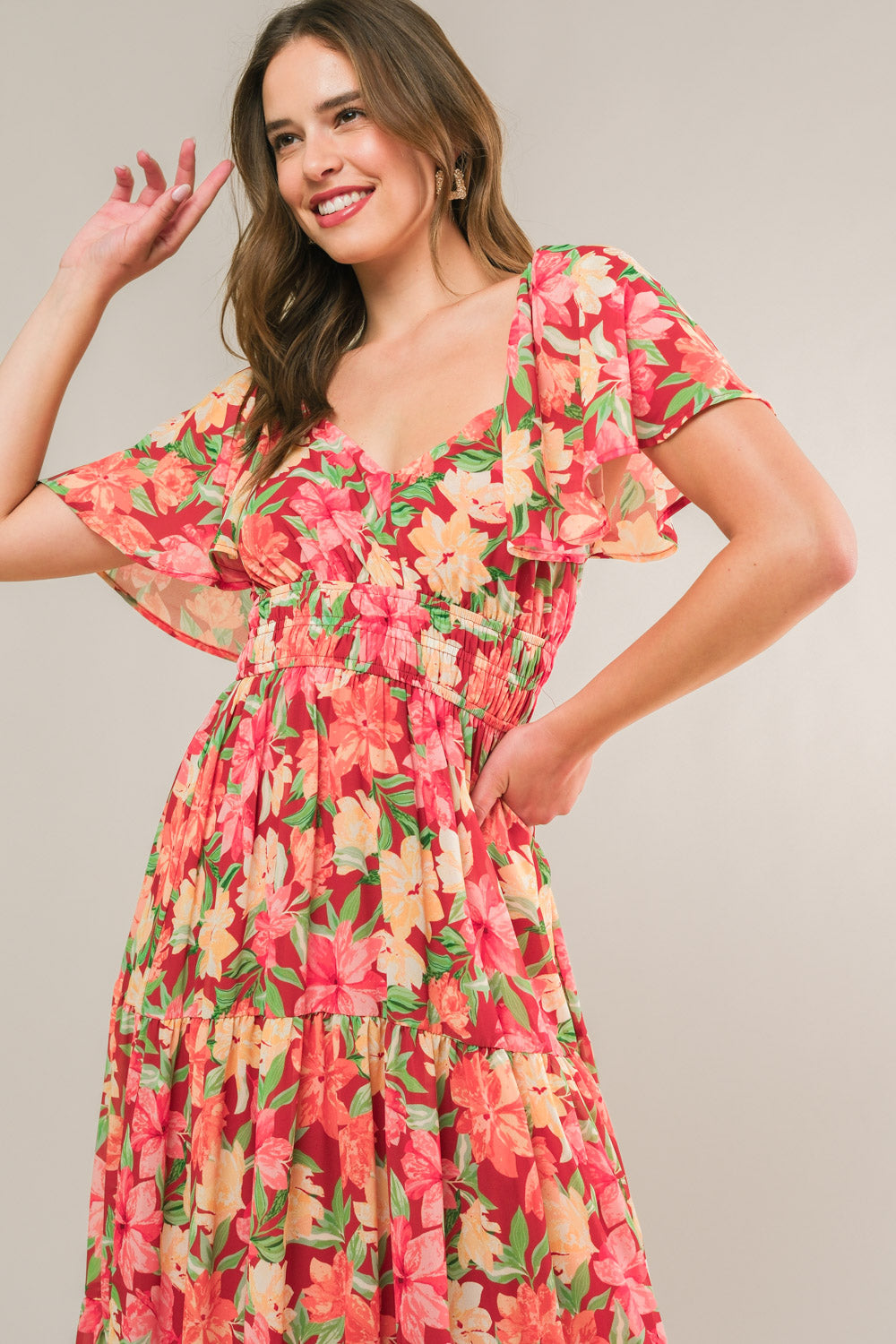 Love Is Blooming Midi Dress