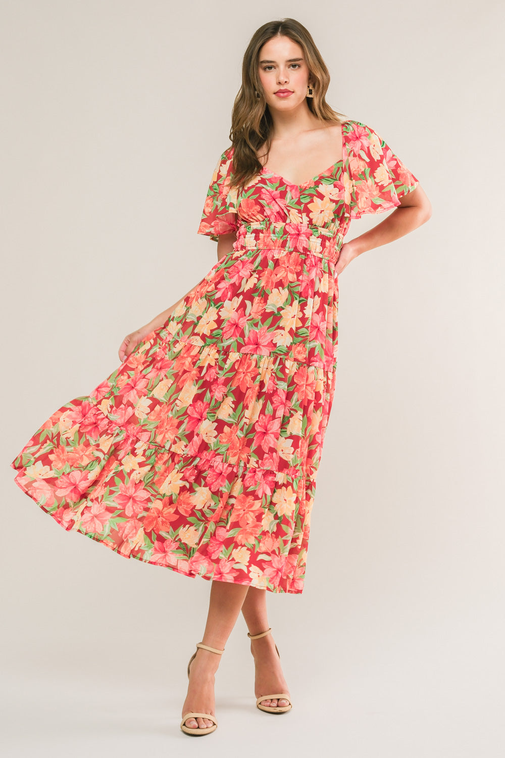 Love Is Blooming Midi Dress