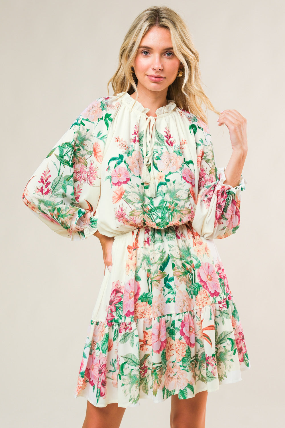Happiest Here Woven Mini Dress