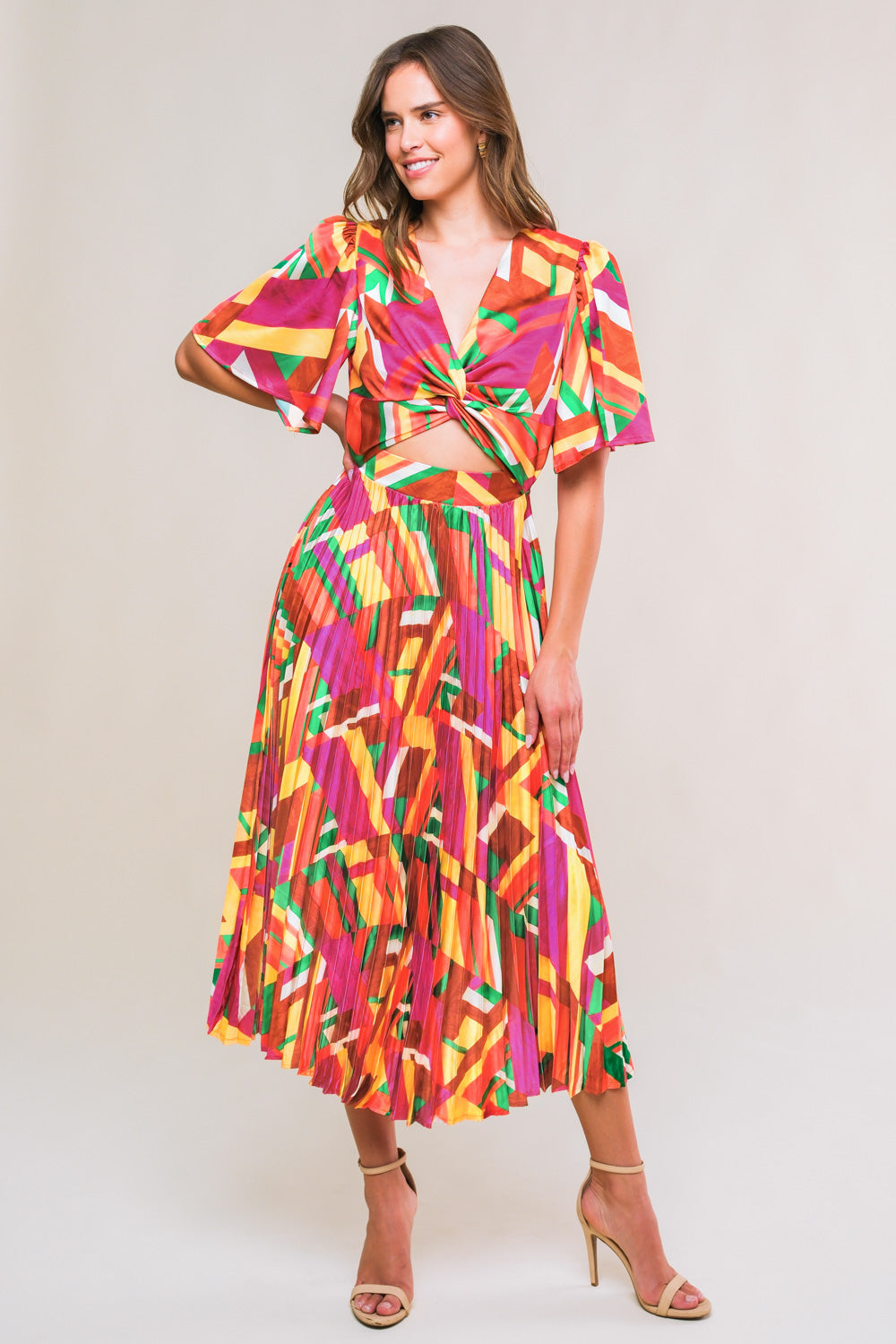 Irresistible Fun Woven Midi Dress