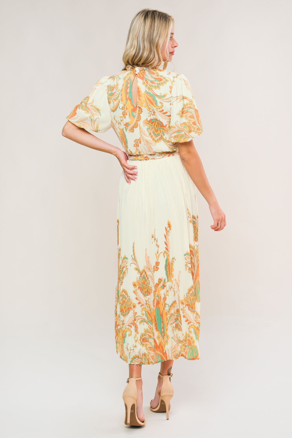 Enchanted To Meet Woven Midi Dress