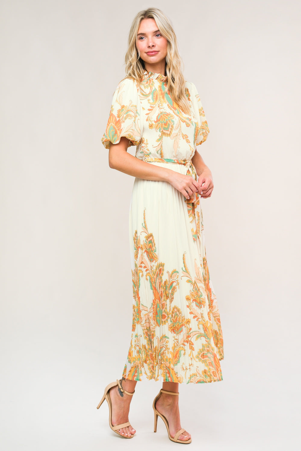 Enchanted To Meet Woven Midi Dress