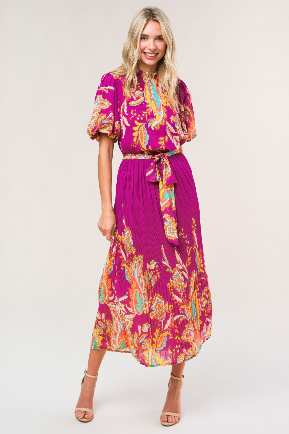 Enchanted To Meet Woven Midi Dress