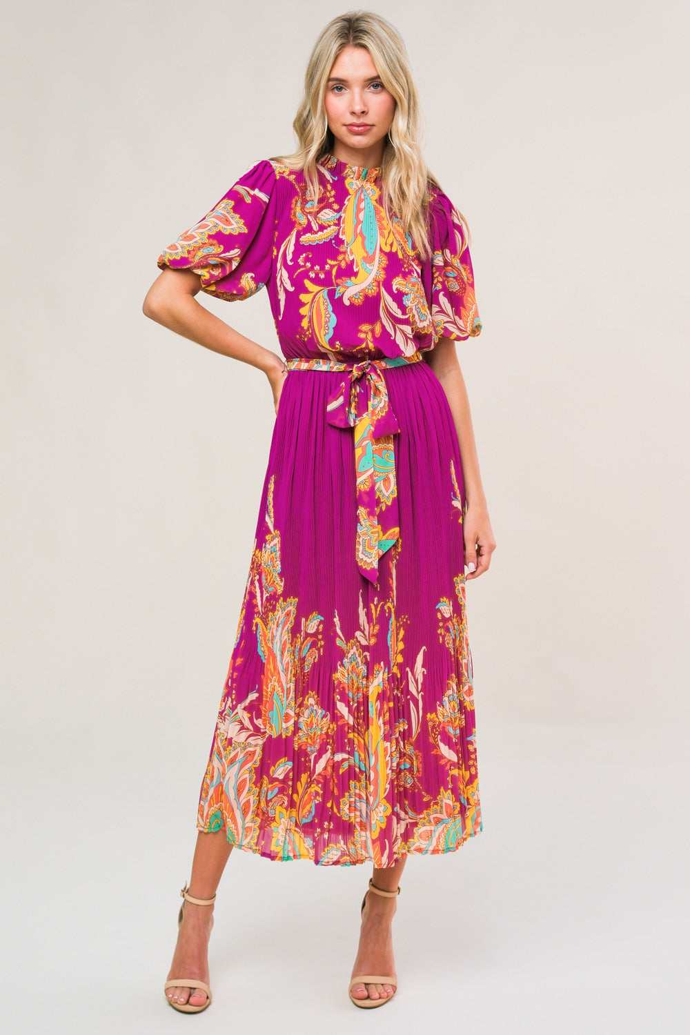 Enchanted To Meet Woven Midi Dress