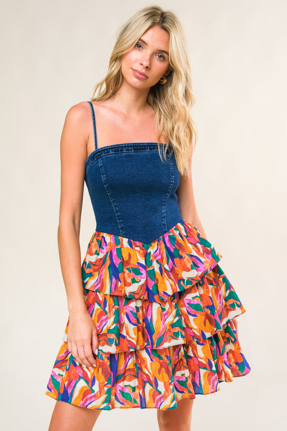 Laced In Love Woven Mini Dress