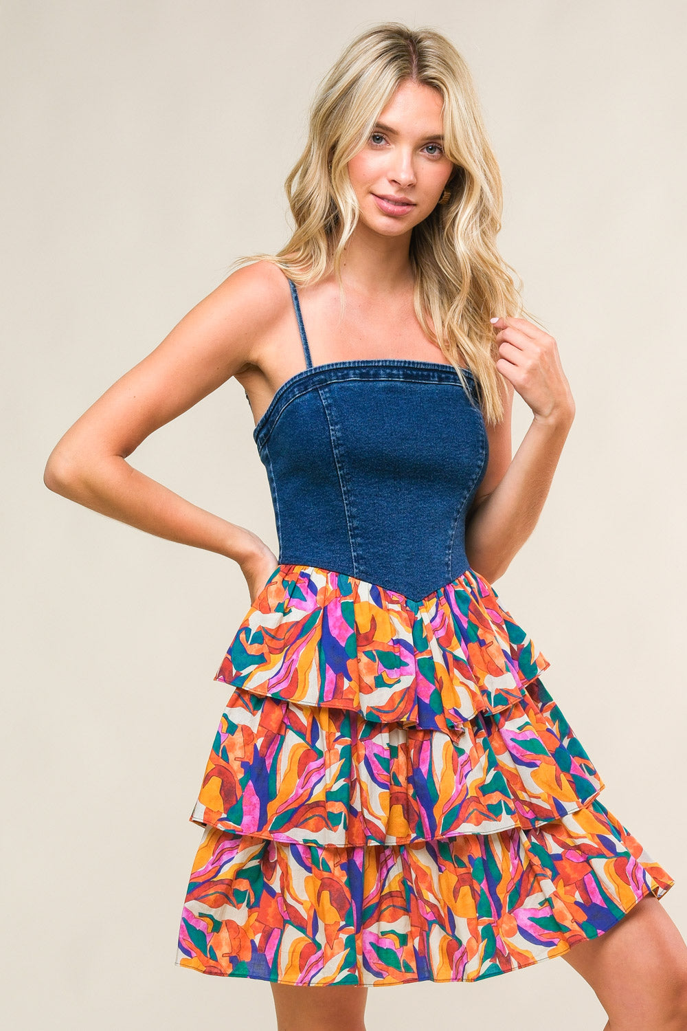 Laced In Love Woven Mini Dress