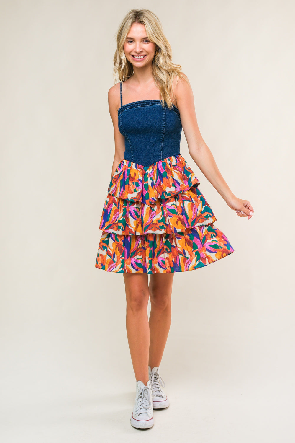 Laced In Love Woven Mini Dress