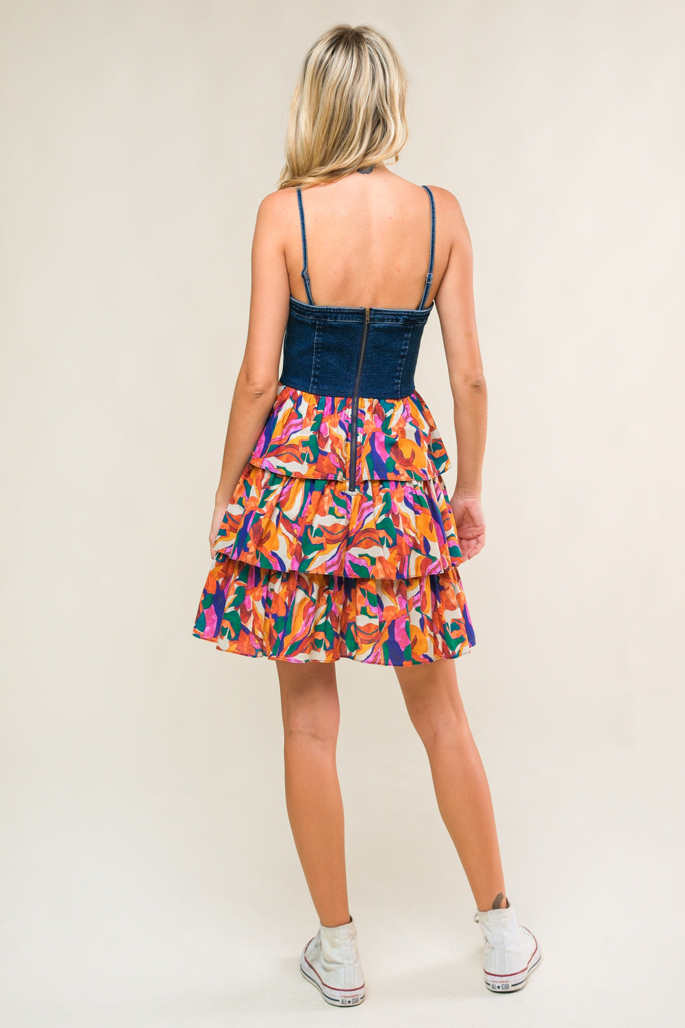 Laced In Love Woven Mini Dress