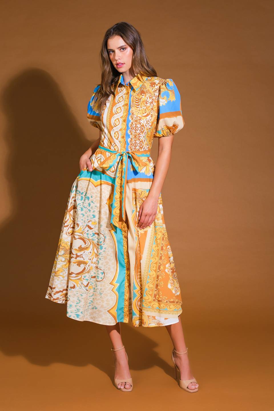Unbelievably Lovely Woven Midi Dress