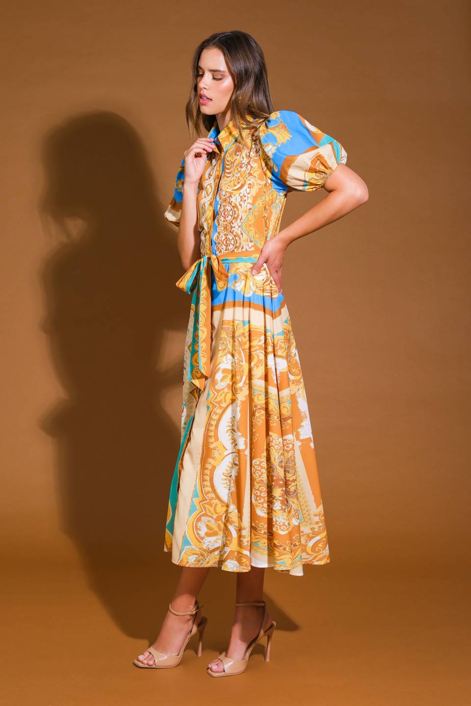 Unbelievably Lovely Woven Midi Dress