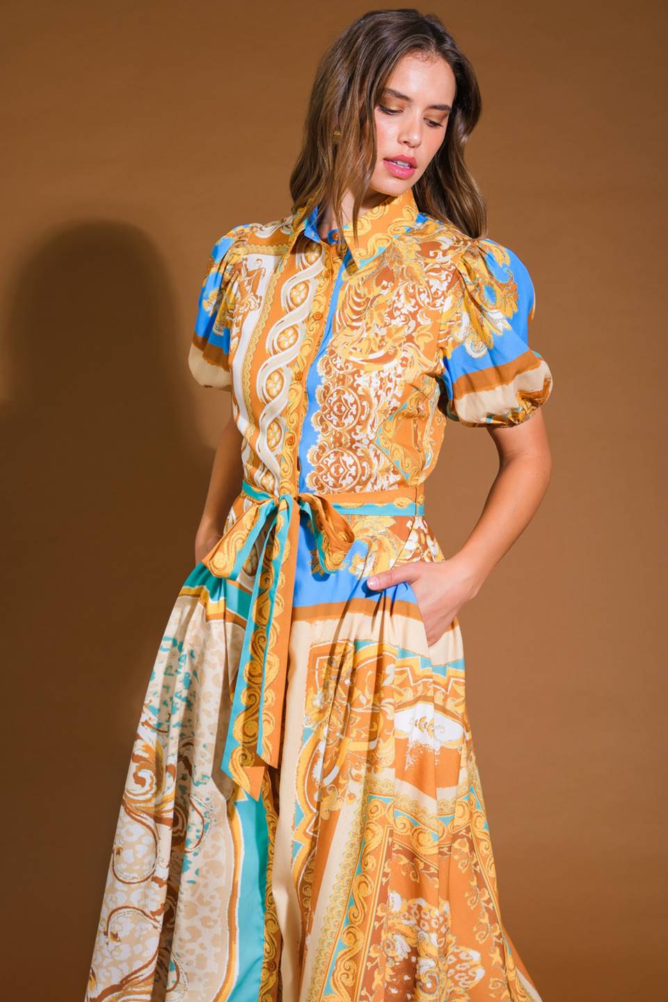 Unbelievably Lovely Woven Midi Dress