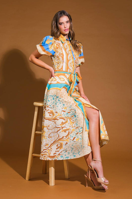 Unbelievably Lovely Woven Midi Dress