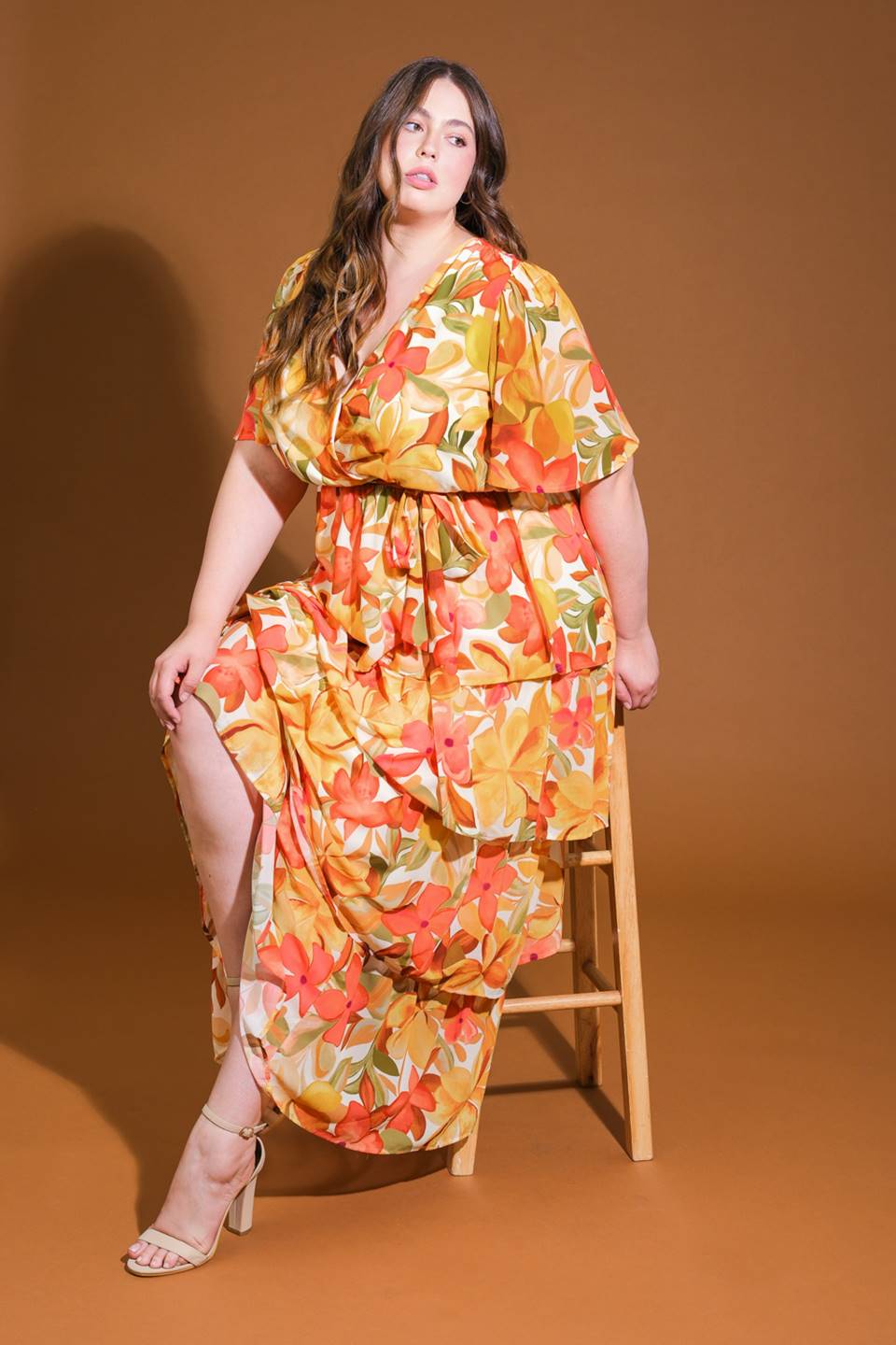 Rustic Charm Dreams Woven Midi Dress