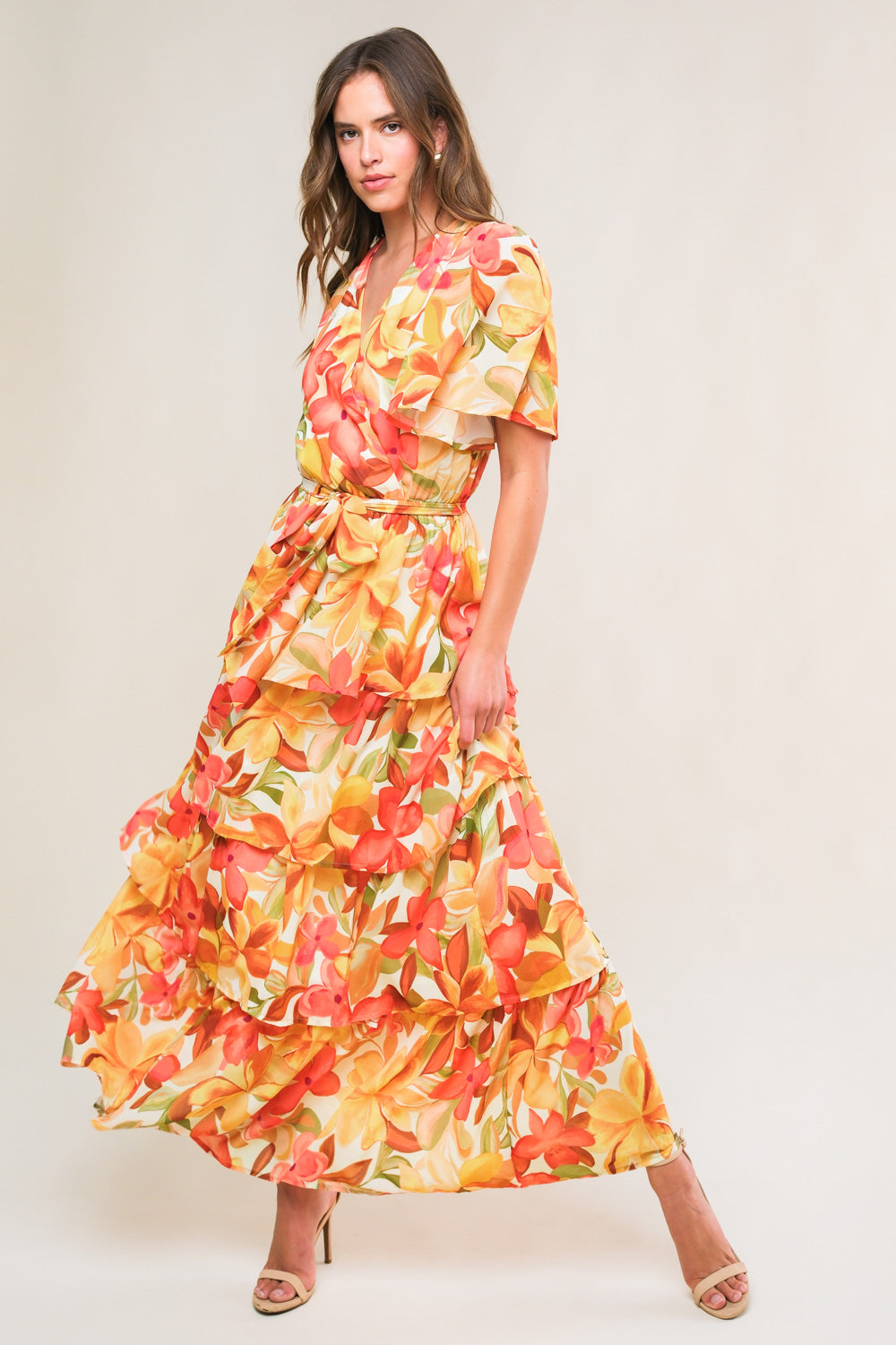 Rustic Charm Dreams Woven Midi Dress