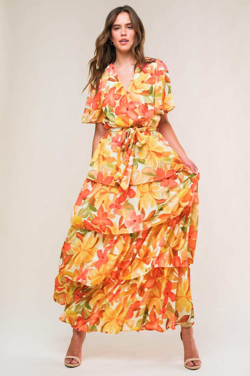 Rustic Charm Dreams Woven Midi Dress