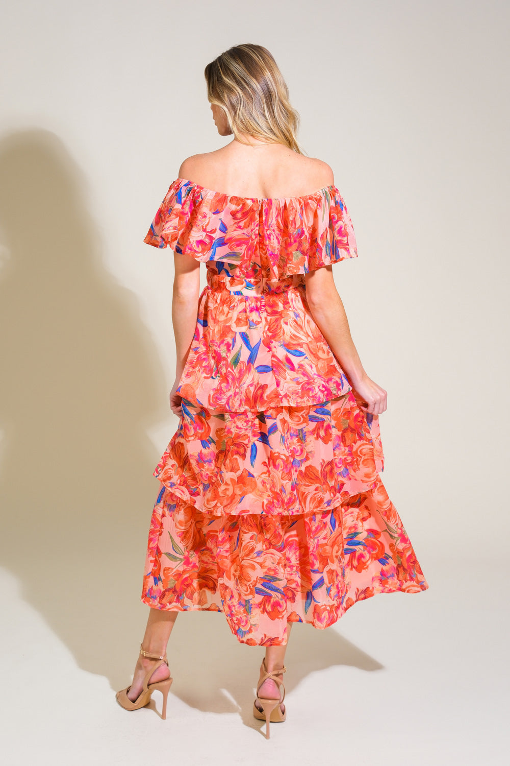Stroll The Avenues Woven Midi Dress