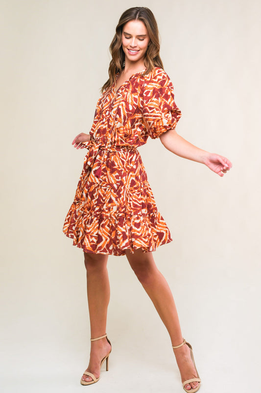 Flora Harmony Woven Mini Dress