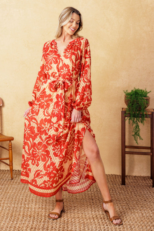 Back In Action Woven Midi Dress