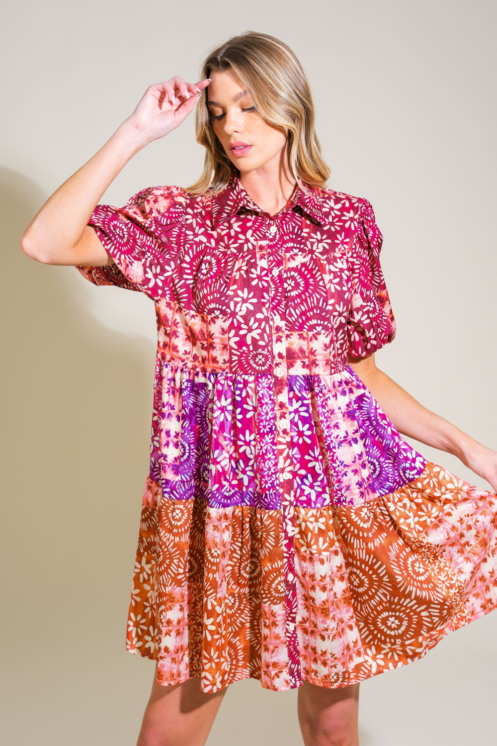 When in Rome Vibes Woven Top
