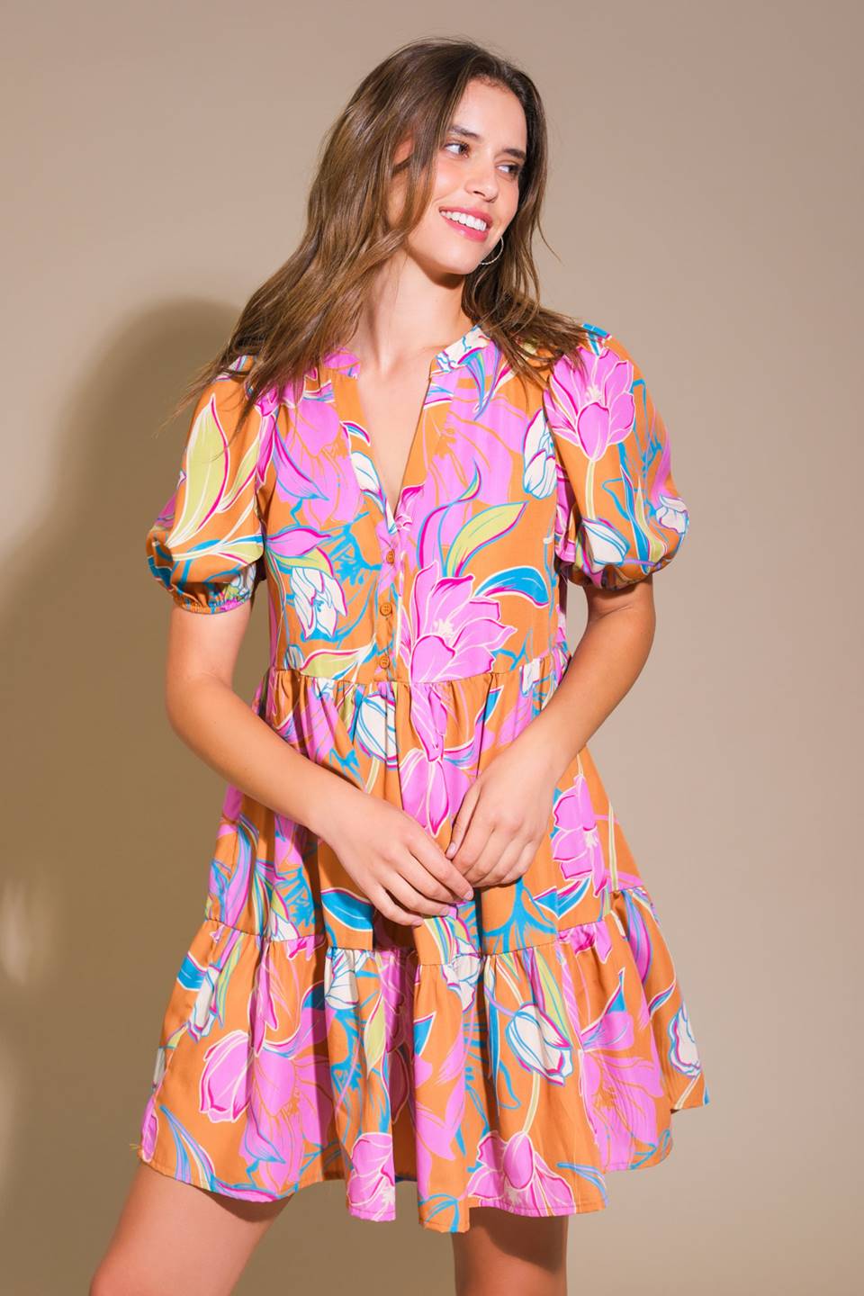 Momentous Cuteness Woven Mini Dress