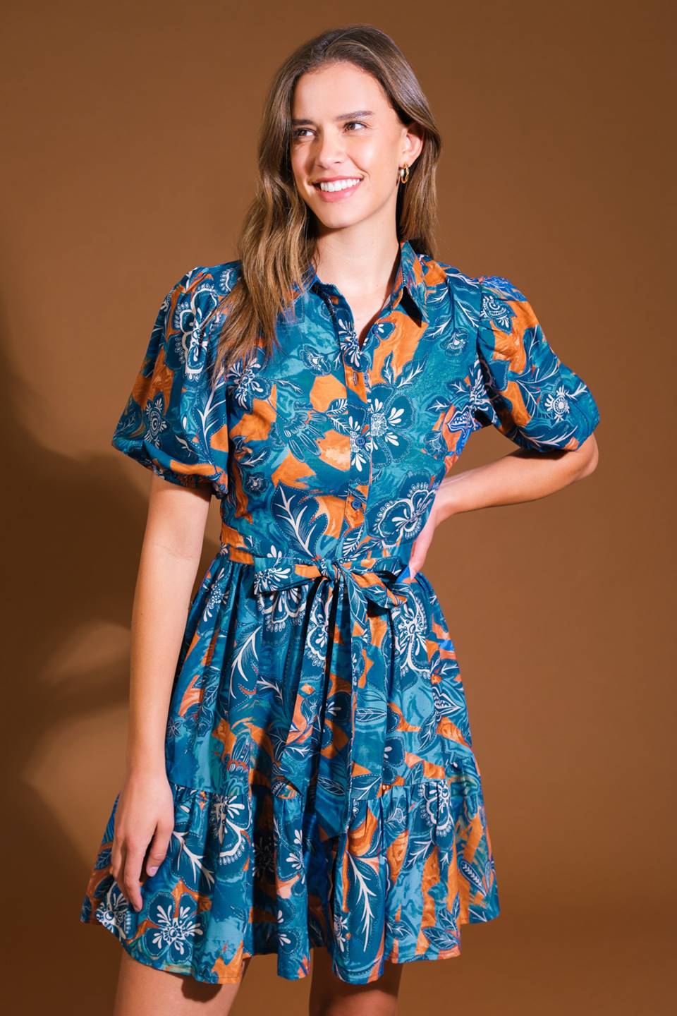 Flower Girl Woven Mini Dress