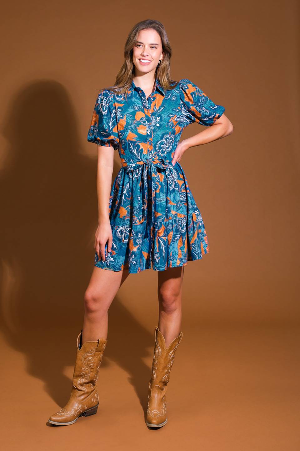 Flower Girl Woven Mini Dress