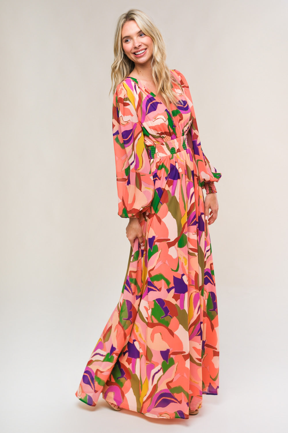 Over and Over Woven Maxi Dress