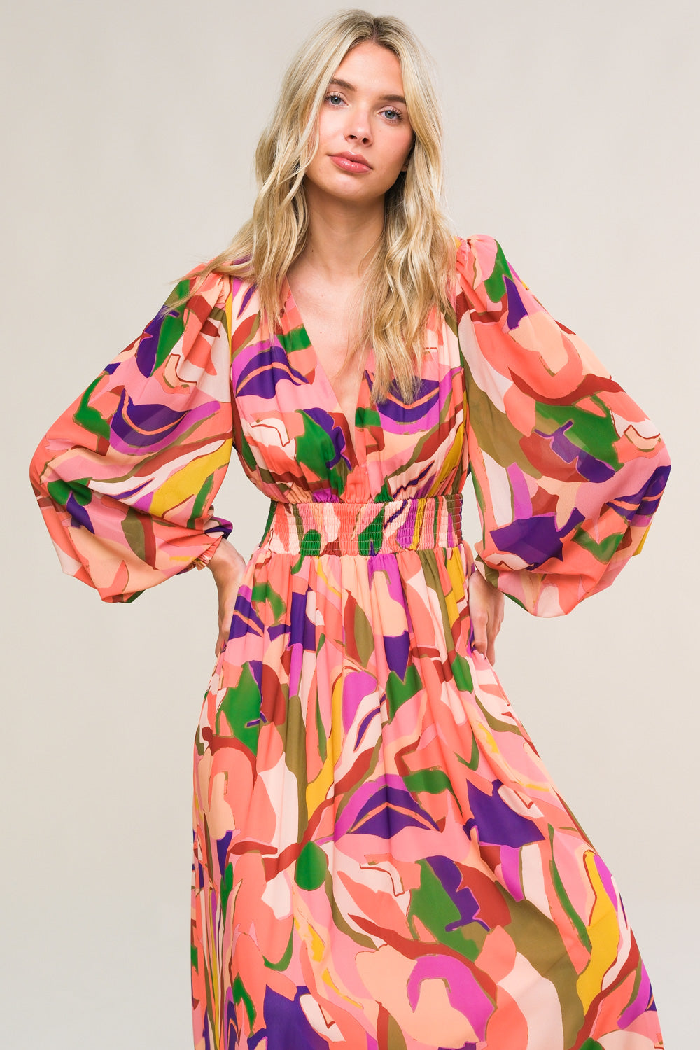Over and Over Woven Maxi Dress