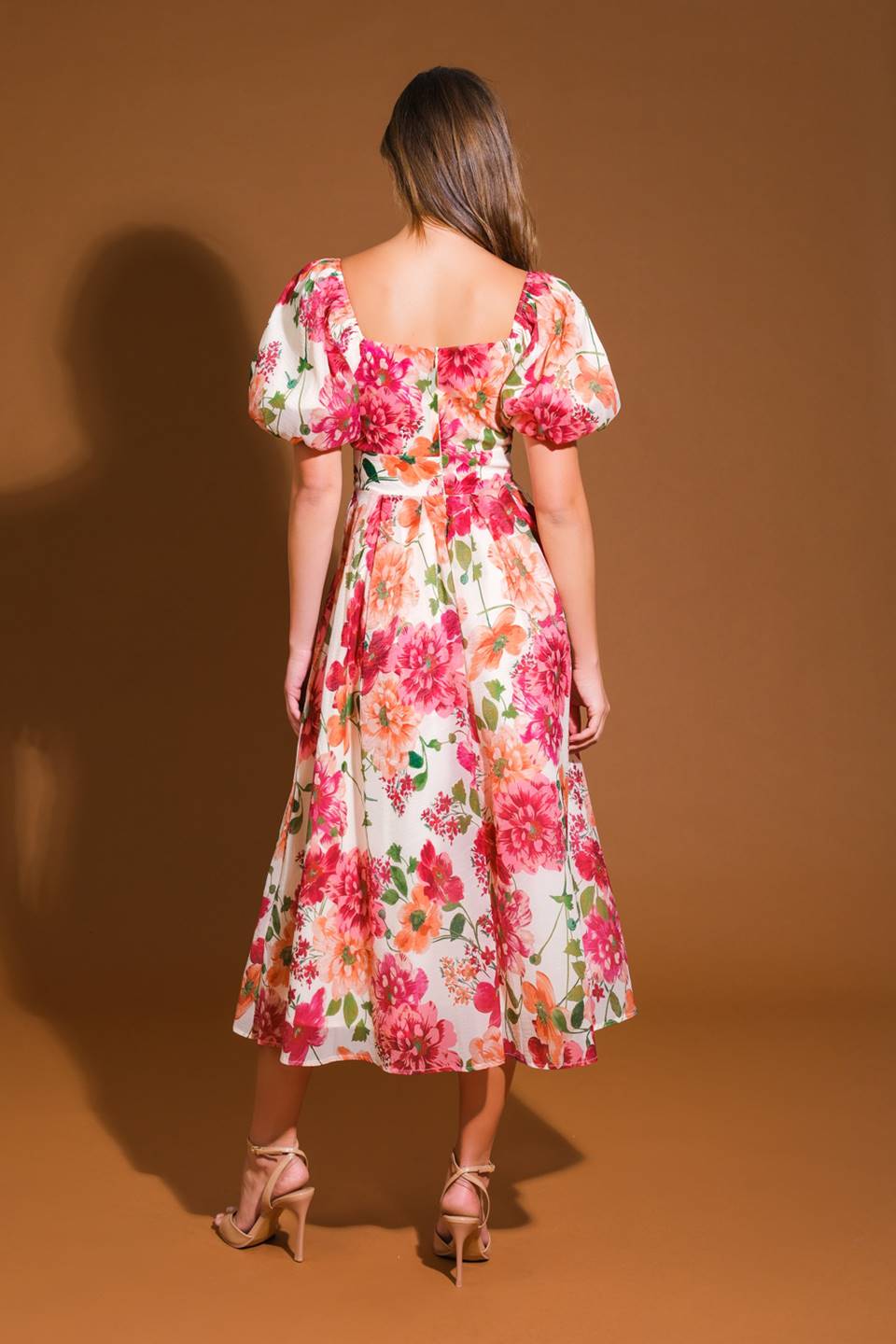 Floral Reverie Woven Midi Dress