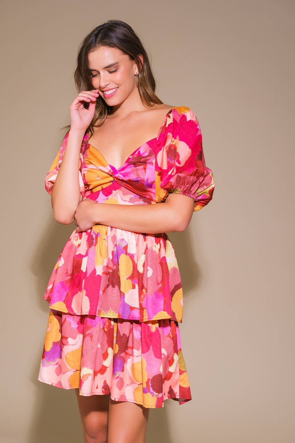 Whimsical Beauty Woven Mini Dress