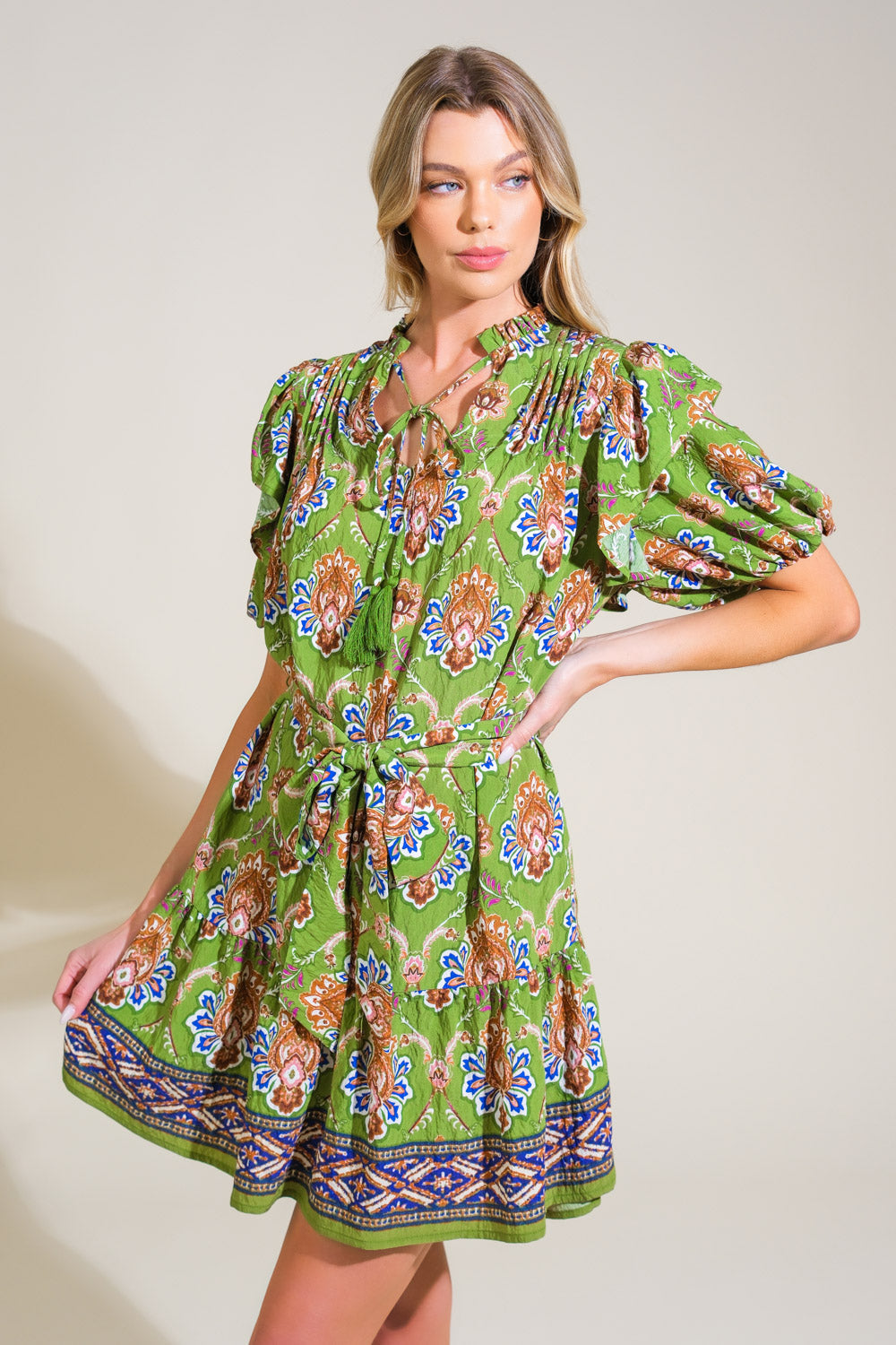 Pure Serenity Woven Mini Dress