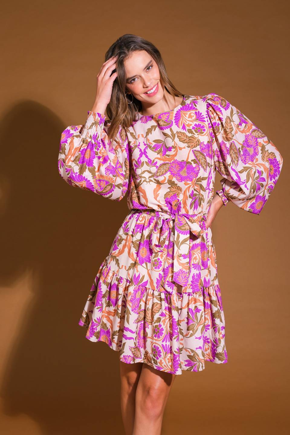 Blissful Strolls Woven Mini Dress