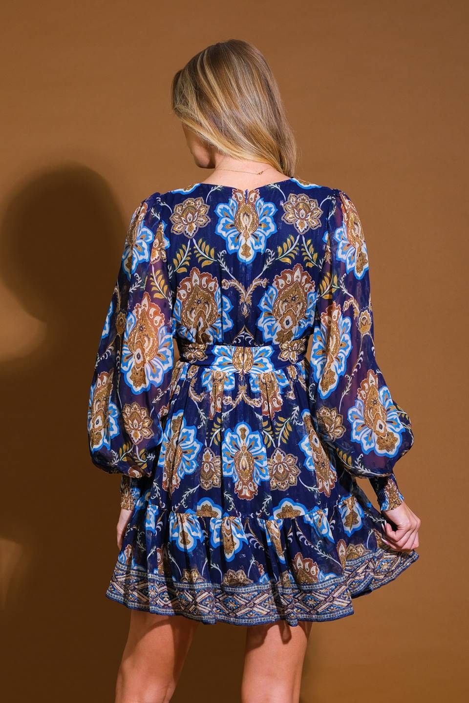 So Delighted Woven Mini Dress