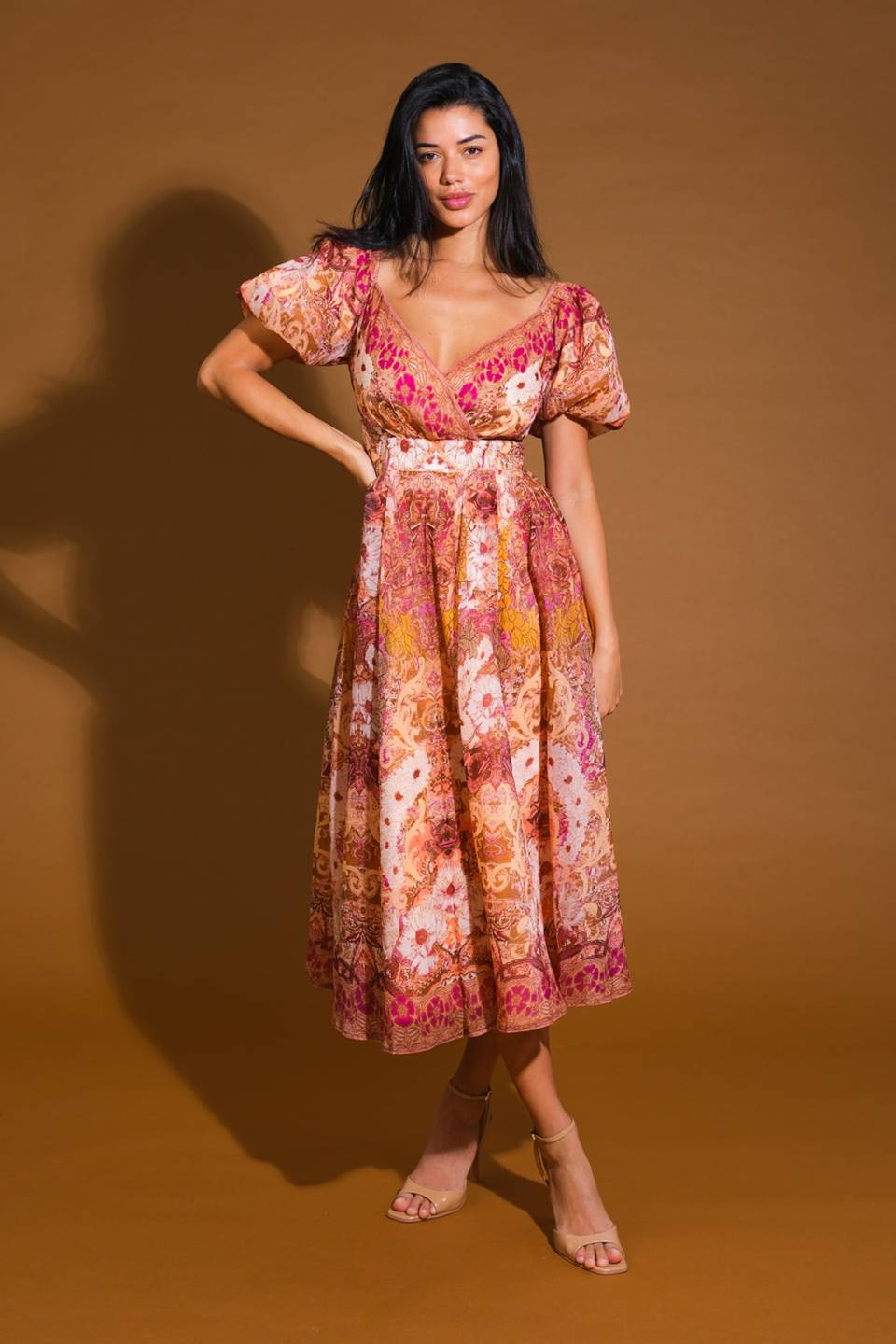 For Good Woven Midi Dress