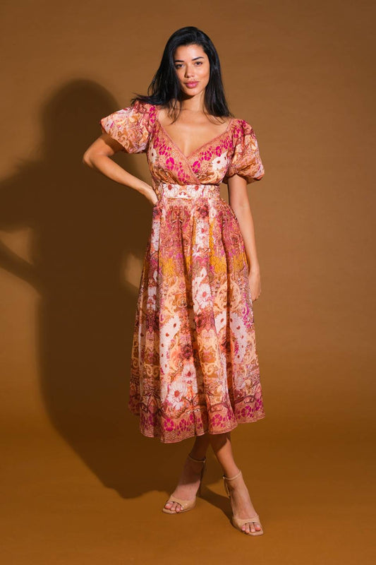 For Good Woven Midi Dress