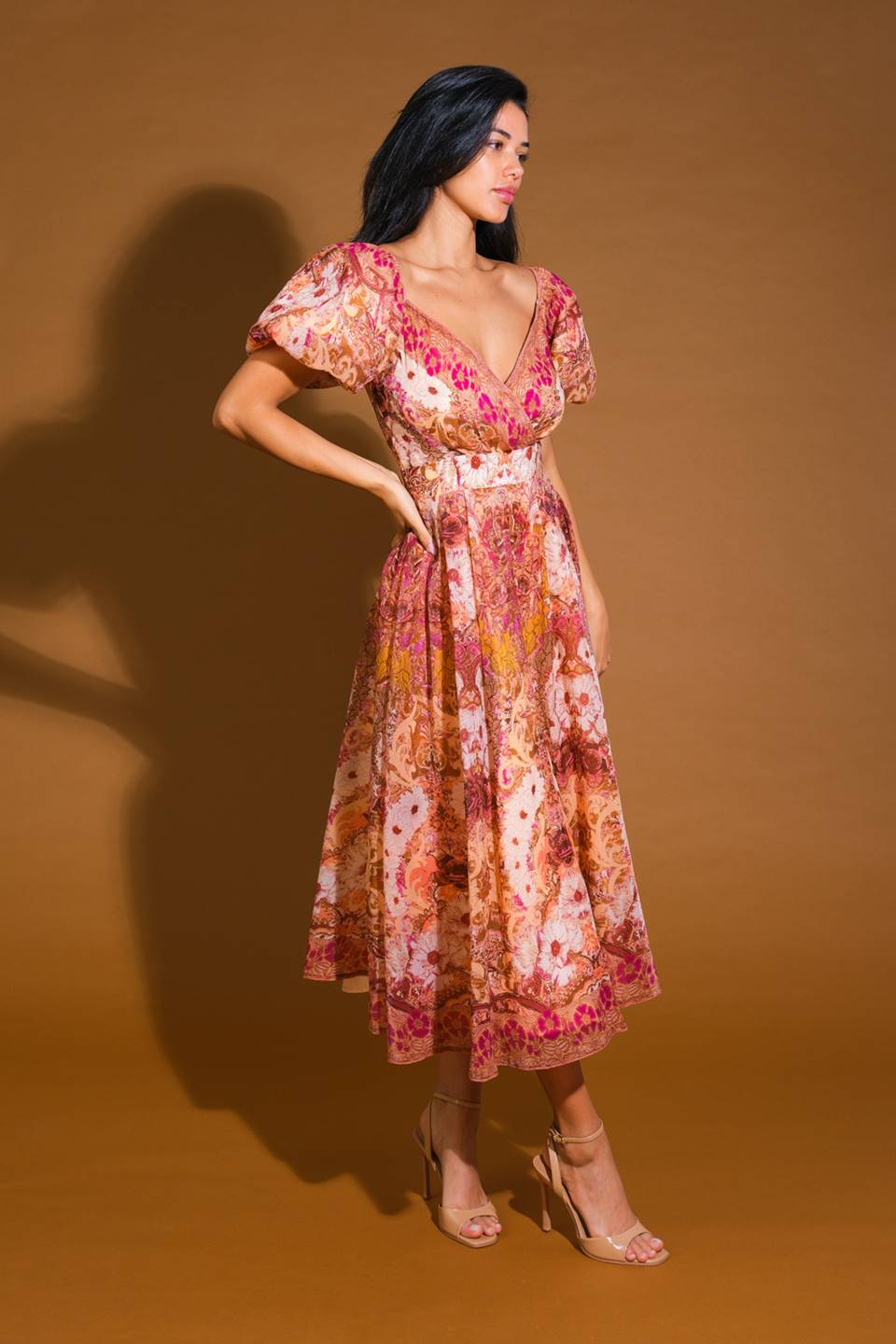 For Good Woven Midi Dress
