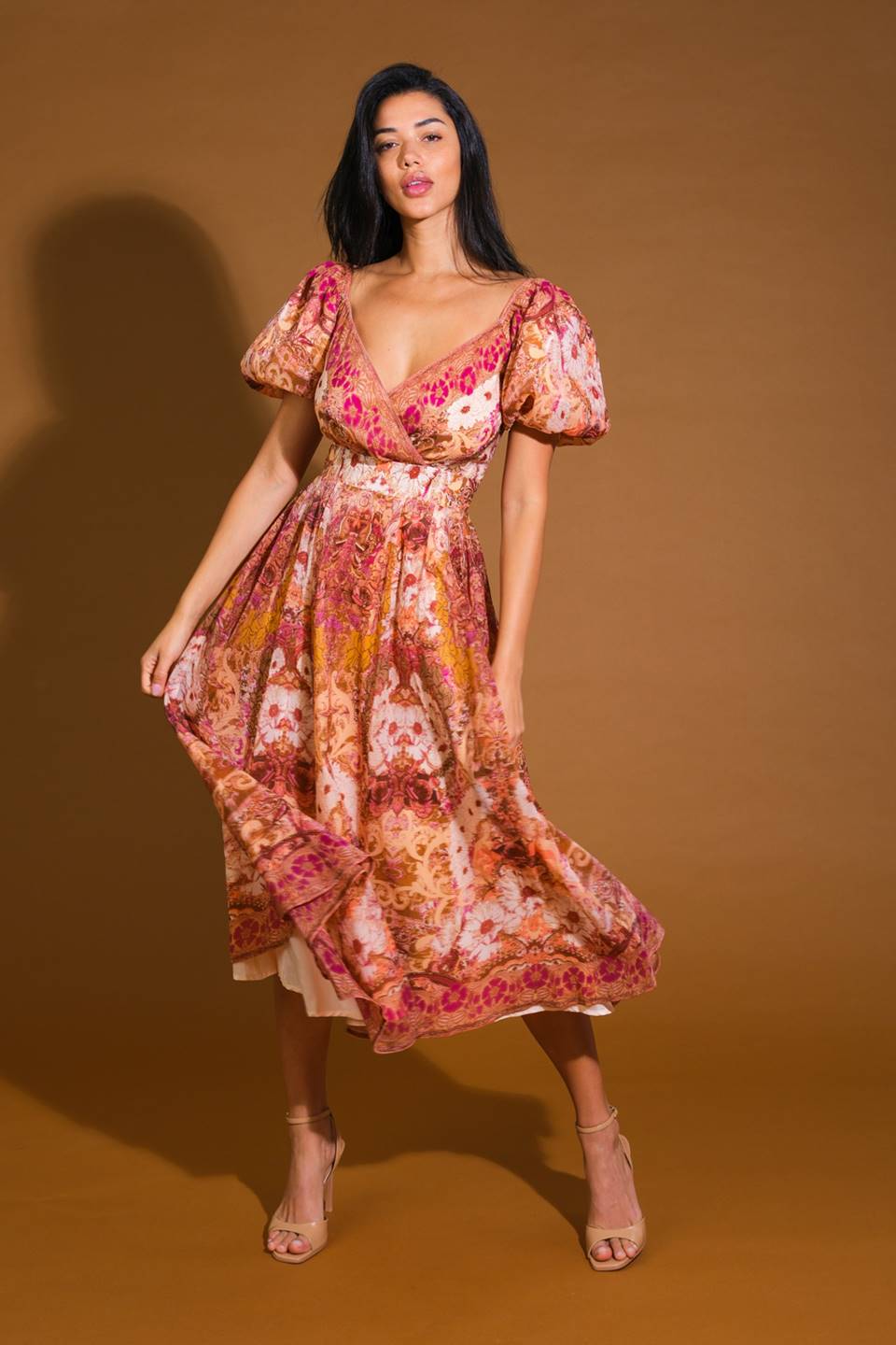 For Good Woven Midi Dress