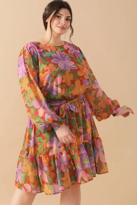 Muted Garden Mini Dress