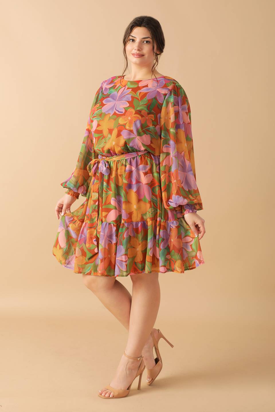 Muted Garden Mini Dress