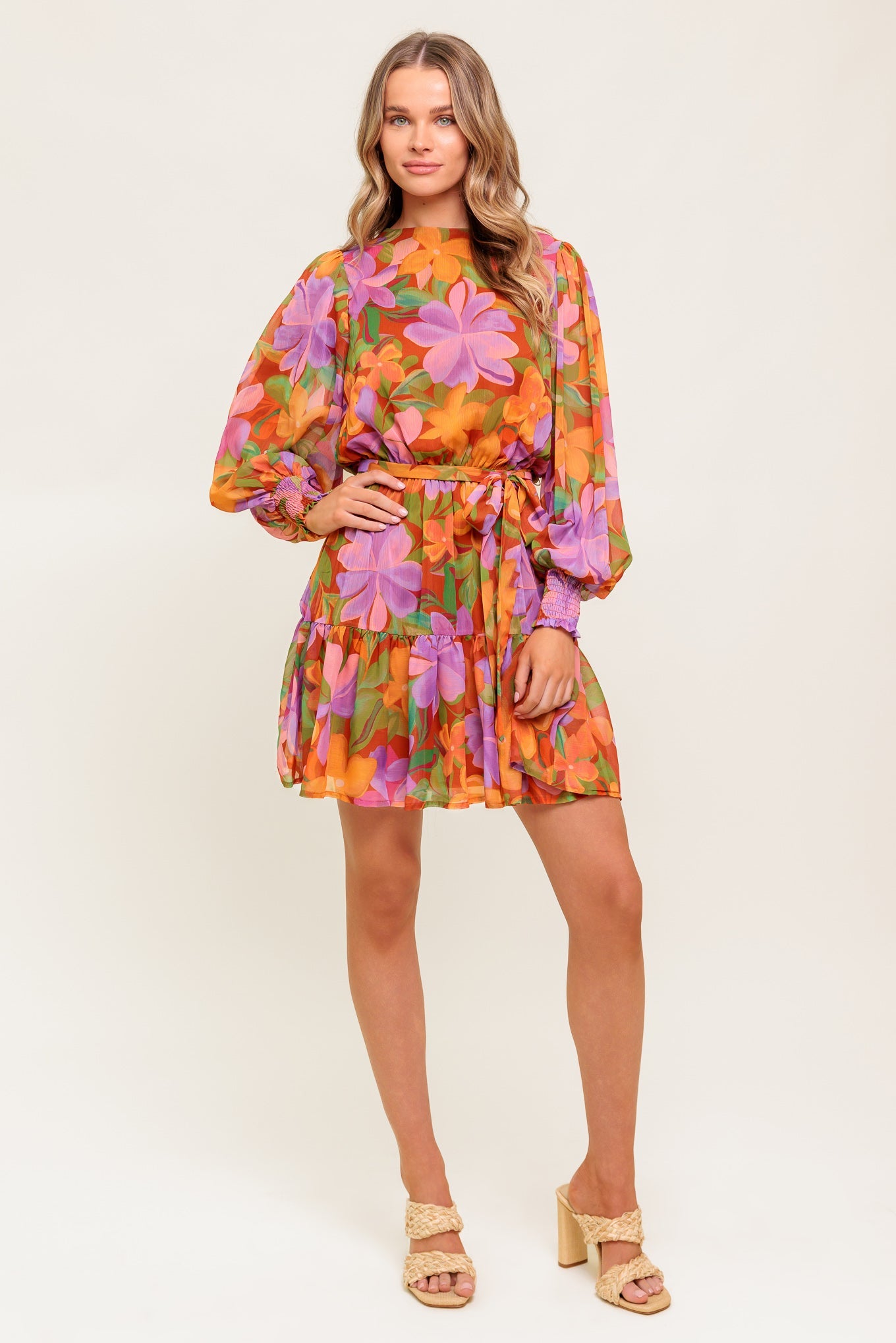 Muted Garden Mini Dress