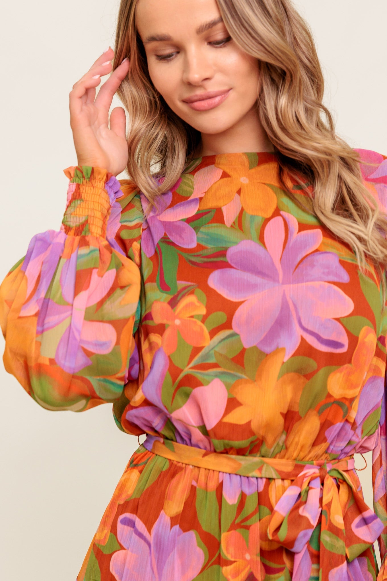 Muted Garden Mini Dress