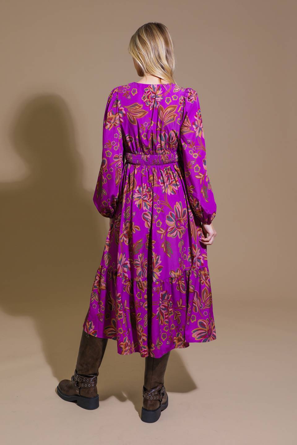 Elegantly Elevated Woven Midi Dress