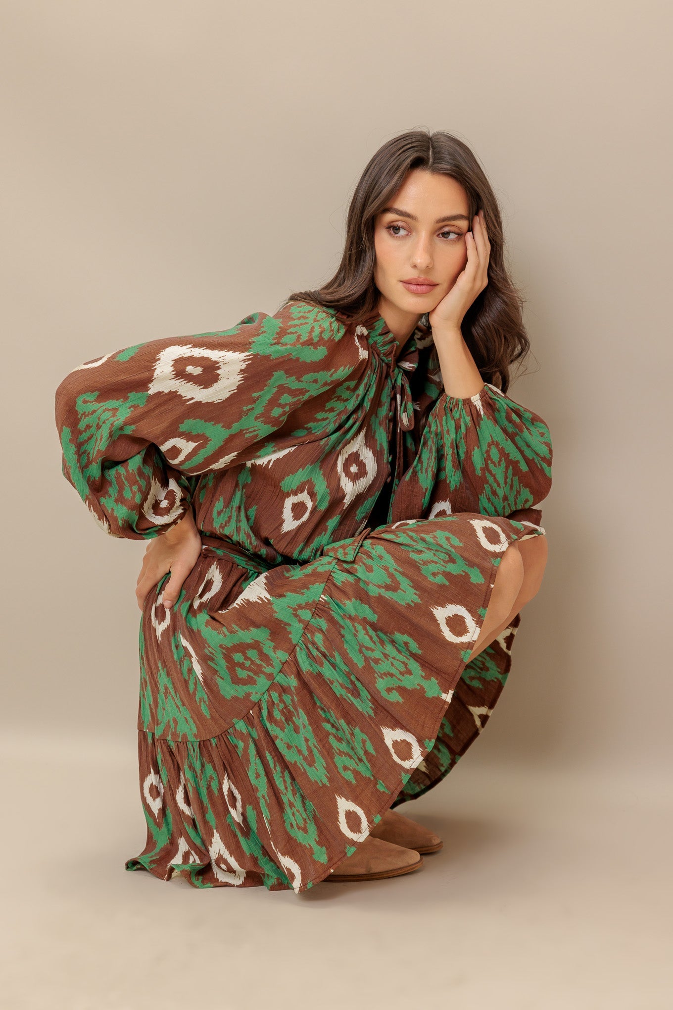Wild Terracotta Woven Mini Dress