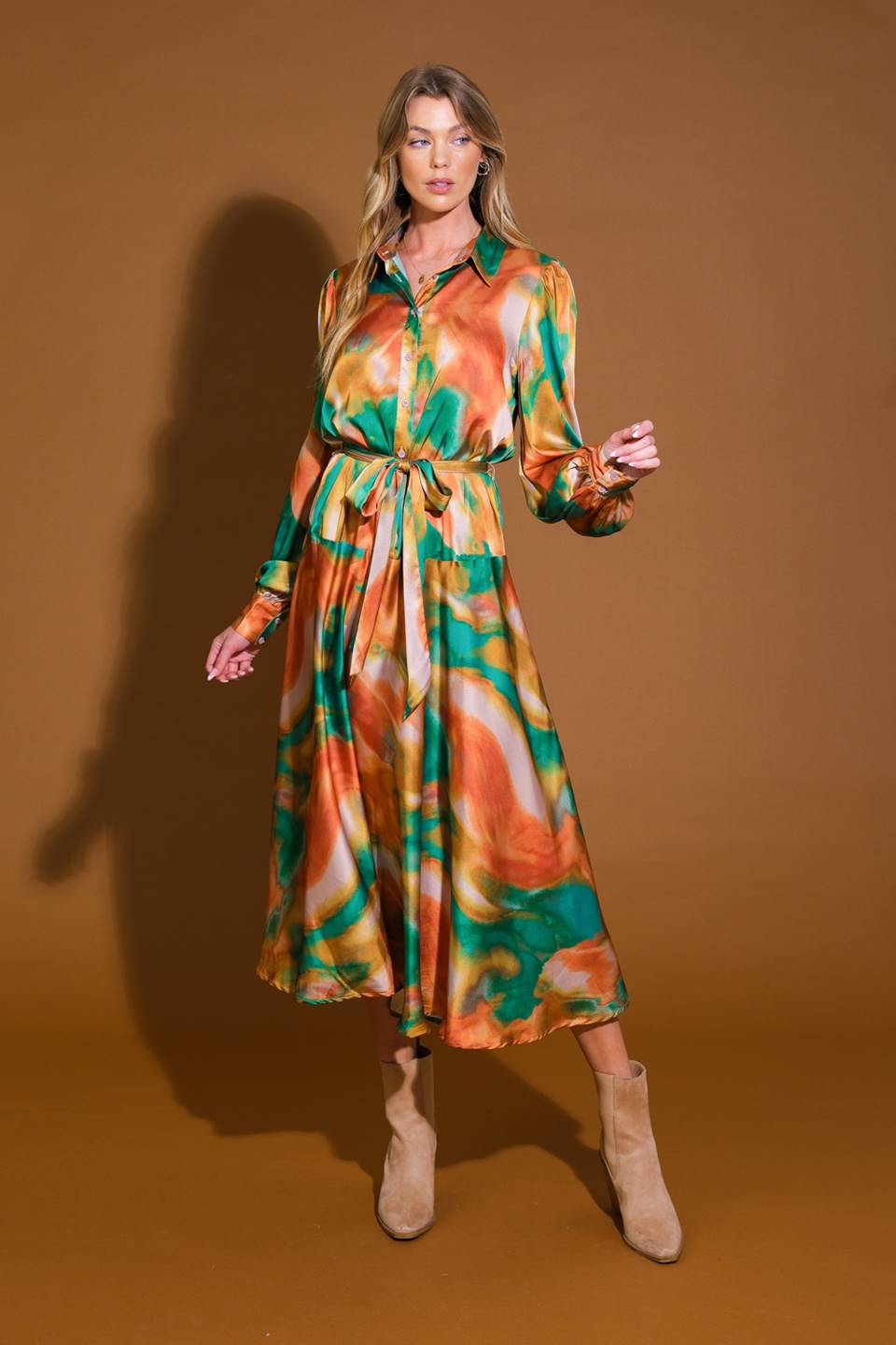 Wanna Be Loved Woven Midi Dress