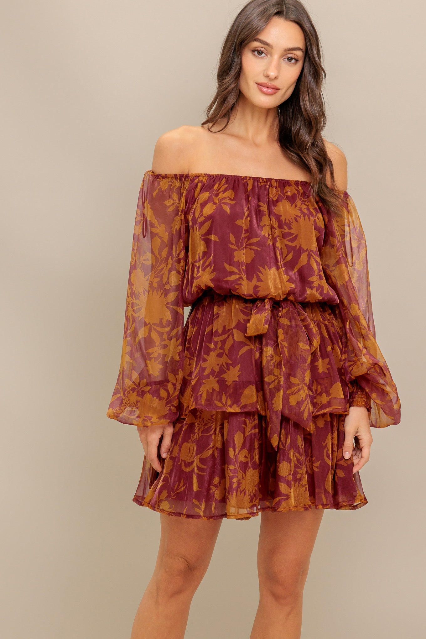 Petal Mist Mini Dress