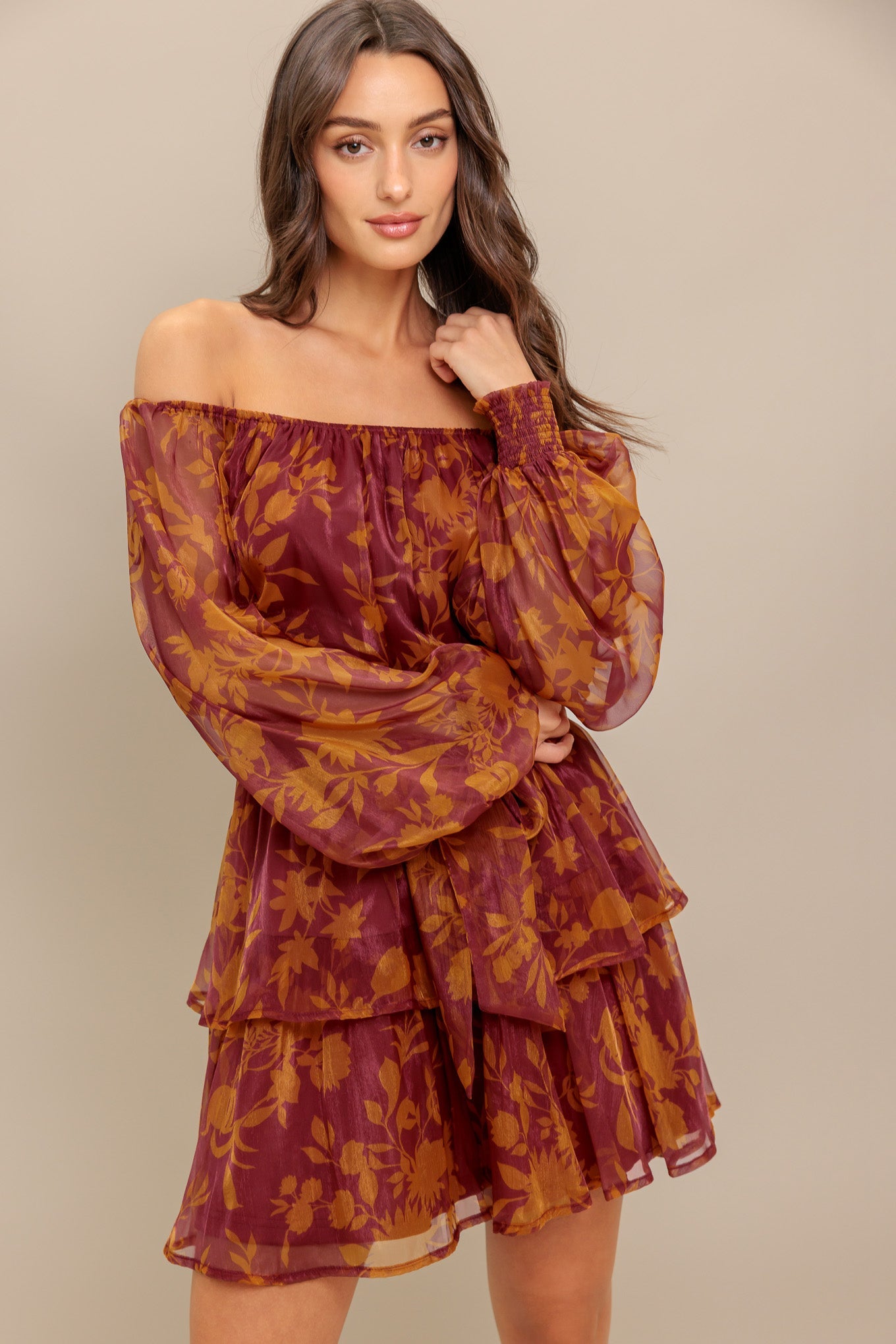 Petal Mist Mini Dress