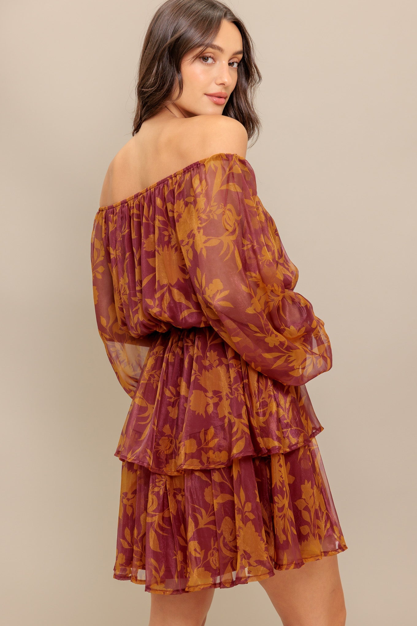 Petal Mist Mini Dress