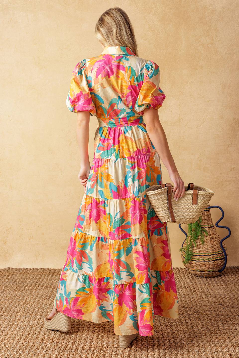 Sweet Soiree Woven Midi Dress